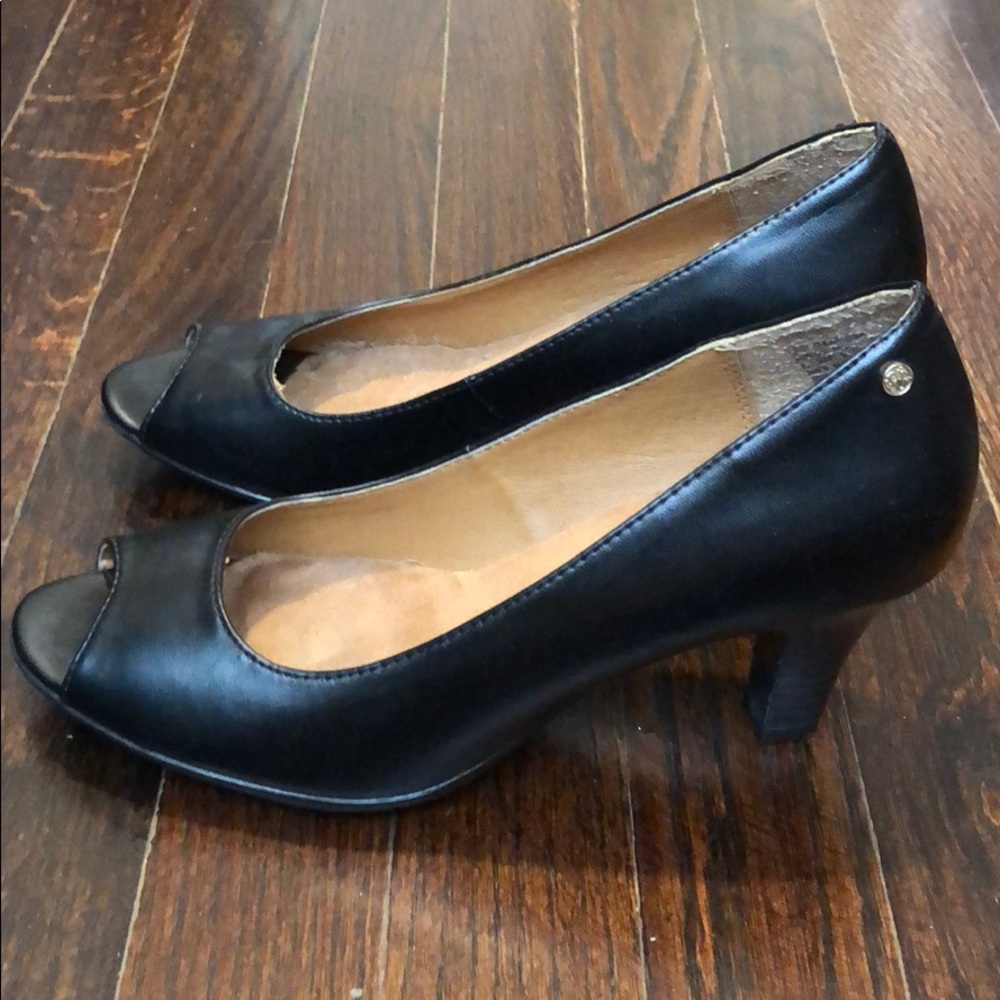 Bass Peep Toe Heels